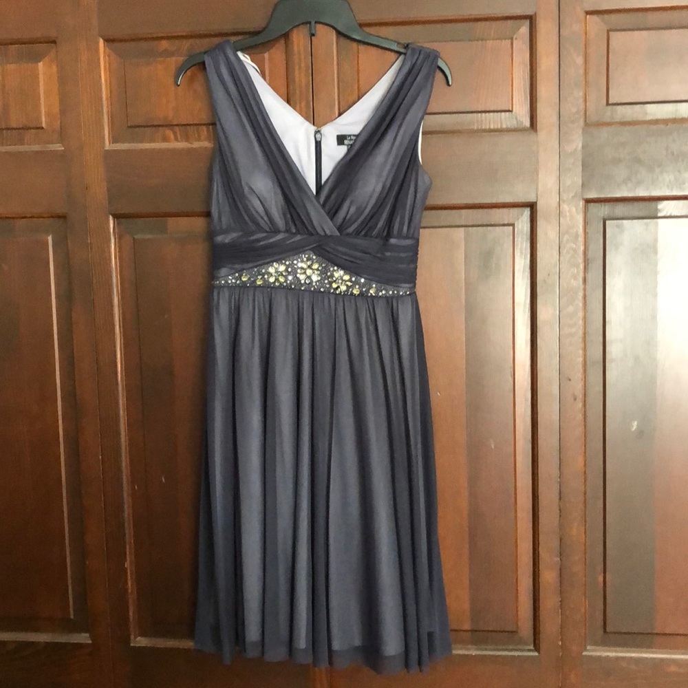 Gray prom or homecoming dress